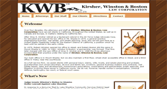 Desktop Screenshot of kwb-law.com
