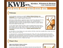 Tablet Screenshot of kwb-law.com